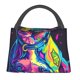 thumbnail image 1 of Fotbe Neon Pop Art Pitbull Bolsa Térmica Portátil con Estampado, Bolsa de Entrega de Alimentos Aislada, Bolsa Reutilizable de Gran Capacidad para Comidas y Supermercado, 1 of 6