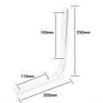 thumbnail image 6 of 5 Sizes Black/White Color Shelf Support Bracket Heavy Support Bench Table Bracket Adjustable Wall Mounted Triangle Angle Bracket BLACK 5INCH, 6 of 8