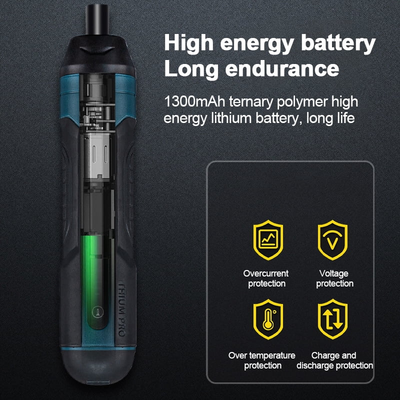 1300MAH Rechargeable Cordless Electric Screwdriver Set 3.6V Power Screwdrivers Drill 4 Torque Screw Driver Household Repair Tool