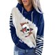 thumbnail image 4 of Sudadera para mujer Otoño Sudaderas Moda Casual Festival Impreso Blusa de manga larga Sudadera con capucha Tops Sudadera Odeerbi ODB-5, 4 of 5