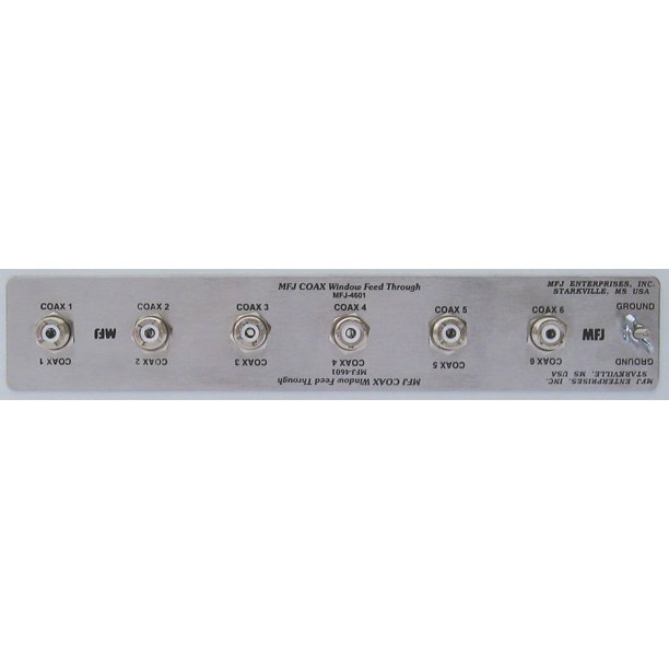 MFJ4601 Ham Radio WINDOW ANTENNA FEEDTHRU, BASIC PANEL