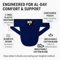 thumbnail image 4 of KNK Organic Cotton Jockstrap Gym Supporter – 3” Waistband, Soft & Durable, Blue 3XL, 4 of 7