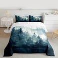 thumbnail image 2 of Feelyou Nature Scenery Teen Full Size Comforter Sets, Jungle Pine Tree Bedding Sets, 3pcs, 2 of 8