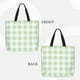 thumbnail image 2 of Fotbe Pistachio Green Checkboard Bolsa Tote con Estampado para Mujer, Bolsos con Cremallera, Bolsa de Hombro Casual de Gran Capacidad con Bolsillos Internos, 2 of 7
