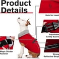 thumbnail image 4 of Reflective Dog Winter Coat, Windproof Fleece Lined Cold Weather Jacket with Adjustable Buckle, Warm Dog Vest for Small Medium Dogs (Patent Pending Design), Yin-02, 4 of 6