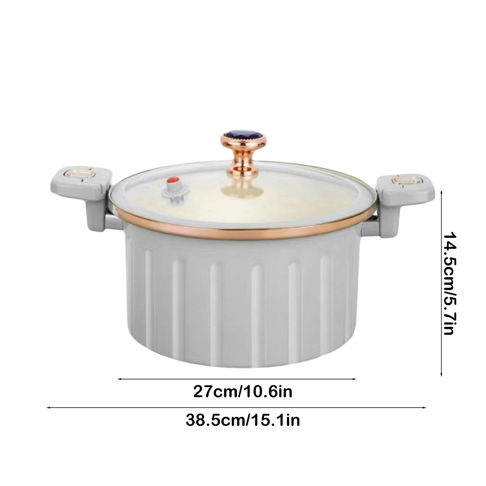 HengDidi 8L Multifunctional Pressure Cooker with Vacuum Seal Technology, Large Capacity Soup Pot for Fast Cooking Kitchen Convenience
