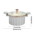 thumbnail image 3 of Olla de presion Non-stick Enamel Micro Pressure Cooker,Enamel Lining Pressure Cooker Non-Stick Push Pull Lock Pressure Pot with Lid Silicone Seal Spill-Proof Valve Pressure Pot, 3 of 6