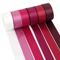 thumbnail image 1 of Cinta decorativa MAYREEL, satén burdeos, 6 rollos, 60 yardas, 1 of 6