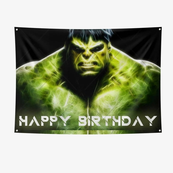 Hulk Festival Backdrop Party Banner 7x5ft Party Supplies Large Size Hulk Party Decoration