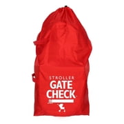 J.L. Childress Gate Check Travel Bag for Single and Double Strollers. Red.