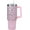 Leopard Pink, variant on 40oz Tumbler with Handle and Straw Lid | Vacuum Insulated Leak Proof Tumbler | Stainless Steel Travel Mug Water Bottle Cup Keeps Cold & Hot | Cream Checkered