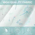 thumbnail image 4 of Dandelion Print Sheer Valances for Kitchen Window, 1 Piece Smooth Textured Washable Drapery Country Style Window Drape for Bathroom, Blue, W 52 x L 18, 4 of 6
