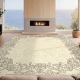 thumbnail image 2 of Design&I 8'x10' Ultra Soft Area Rug, Extra Vintage Large Distressed Lattice Boho Ornate Border Oversized None Fluffy Washable Non Shedding for Bedroom Living Room Under Sectional, 2 of 7