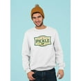 thumbnail image 2 of Vintage Pickle Sign Sweatshirt Women's -SmartPrintsInk Designs, 2 of 4