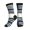 3 Black, variant on Athletic Socks Thin Blue Line Flag America Sport Running Calf Socks Crew Socks for Men Women