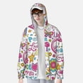 thumbnail image 4 of Easygdp Peace Love and Dove Flower Power Lightweight Long Sleeve Sun Shirt Sports long-Sleeved Sun Protective Clothing, Quick Drying Breathable - Small, 4 of 9