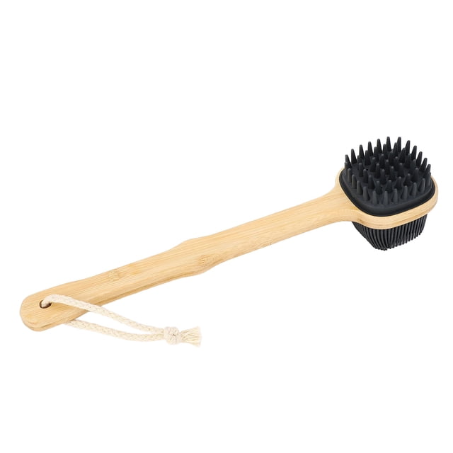 Cepillo de Baño ANGGREK cepillo trasero de Cerdas de Silicona de Doble Cara Para Exfoliar 325 mm