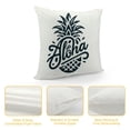 thumbnail image 4 of COMIO Throw Pillow Cover Cute Girl Aloha Pineapple Pattern Square Decorative Throw Pillow Cushion Case for Home Couch Living Room Bed Sofa Car Pillowcase, 4 of 5