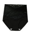 thumbnail image 4 of HUPOM Ladies Panties Panties For Girls High Waist Activewear Tie Seamless Waistband Black L, 4 of 5