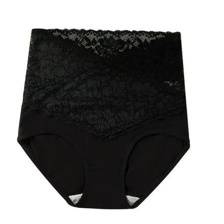 

Outfmvch Women Underwear Brief Seamless High-waist Lace Panties Underwear
