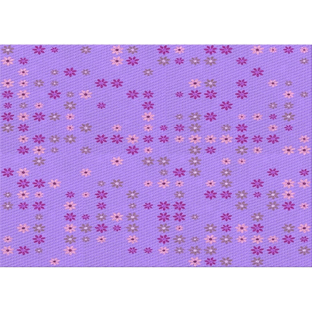 Ahgly Tapis Rectangulaire Lavable en Machine Intérieur Transitionnel Violet Violet, 7 Pieds x 9 Pieds