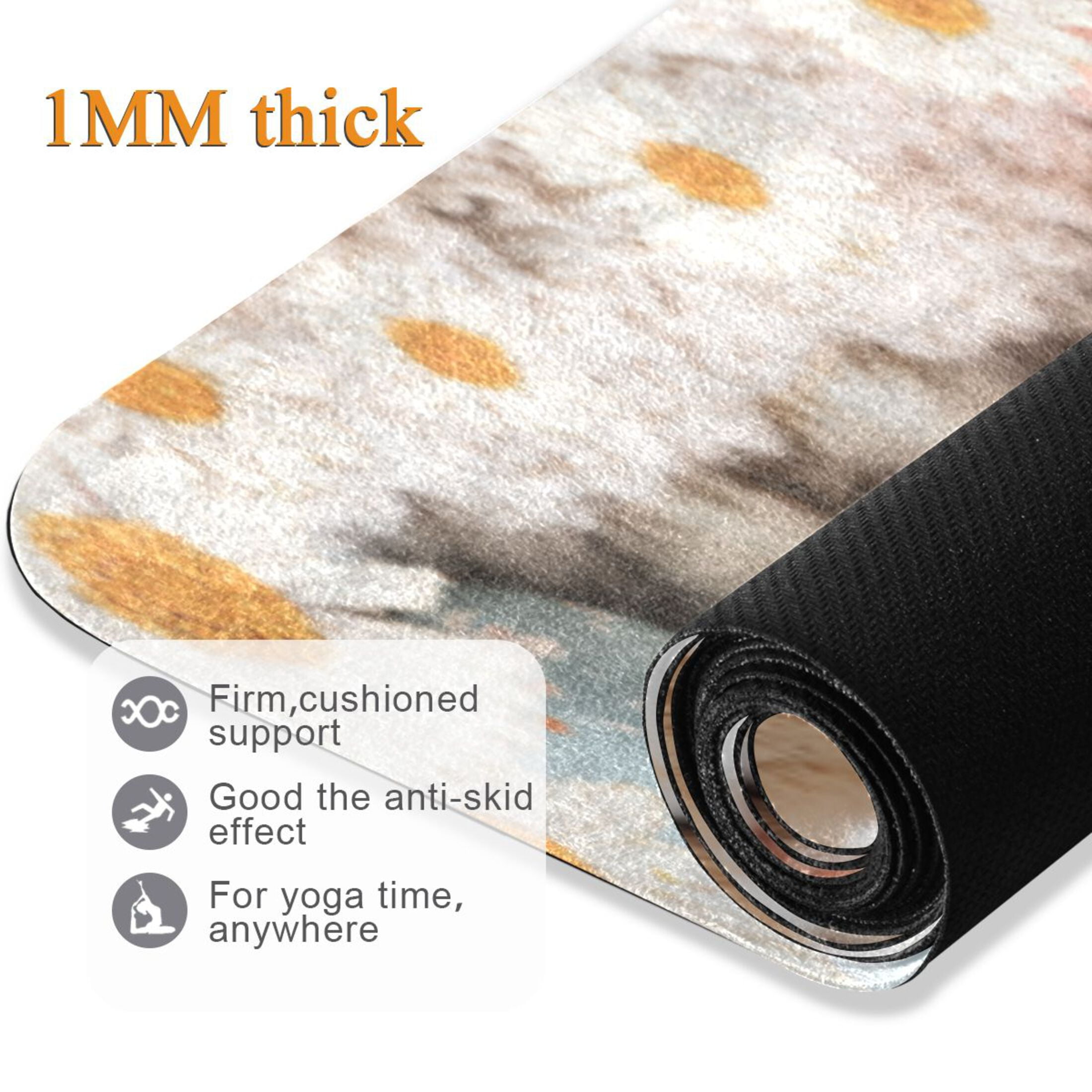 BZSMCE Yoga Mat Women Fitness Mat Easter Cuddle Pattern