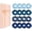 Blue, variant on 16- Scrunchies for Women & Girls, No Elastic Big Hair Ties Cute Soft Ponytail Holders Hair Bands for Thin Thick Hair Accessories (Blue)
