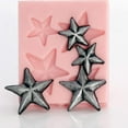 2pcs Tiny Star Mold Food Safe Fondant, Chocolate, Candy, Resin, Polymer
