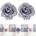 thumbnail image 2 of 1 Paire de Attaches de Rideau Design Floral Clips Magnétiques Accessoires de Rideau, 2 of 10