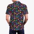 thumbnail image 4 of Balery Colorful Excavator Printed Men’s Short Sleeve Polo Shirt, Midweight Men's Shirt,Golf Polo shirts -3X-Large, 4 of 9