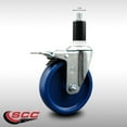 thumbnail image 2 of 5 Inch SS Solid Poly Swivel 1-3/8 Inch Expanding Stem Caster Brake, 2 of 2