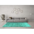 thumbnail image 3 of Ahgly Company Machine Washable Indoor Rectangle Persian Turquoise Blue Traditional Area Rugs, 2' x 3', 3 of 4