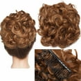 thumbnail image 3 of Benehair Messy Curly Hair Bun Easy Stretch Chignon Hair Extensions Clip in Updo Hairpiece Cover Ponytail Scrunchie for Women Wedding, 3 of 10