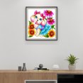thumbnail image 4 of Cuadros Decorativos Perro de flores 5D DIY Kits de pintura de diamantes Taladro de forma especial parcial DQrwqpou Nuevos Originales, 4 of 8