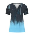 thumbnail image 4 of Plus Size Tops for Women, V Neck T Shirts for Women Short-Sleeve V-Neck T-Shirt Sexy Wrap Shirt Short Sleeve Tunic Top Shirts Womens Summer Loose Tops Blouse Amazon Pallet Liquidation #5, 4 of 5