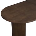 thumbnail image 4 of Walnut Oval Dining Table with STURDY DOUBLE PEDESTAL DESIGN for Kitchen & Dining Tables, 4 of 8