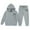 11# Gray, variant on Boy's Girl's Trendy Dance Sweatsuits 2 Piece Kids Sports Hoodie Sweatshirts and Jogger Trackpants Running Exercise Set,Gray 8-9 Years