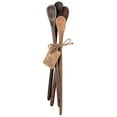 thumbnail image 3 of Karma Long Handle Tasting Spoons Set - Long Handle Spoons for Cooking - Wood Kitchen Utensils - Wood - Set of 4, 3 of 4