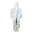 thumbnail image 2 of de protección para adultos, de trabajo desechable, de aislamiento de cuerpo completo con cremallera, de laboratorio a Sharpla traje protector desechable, 2 of 8