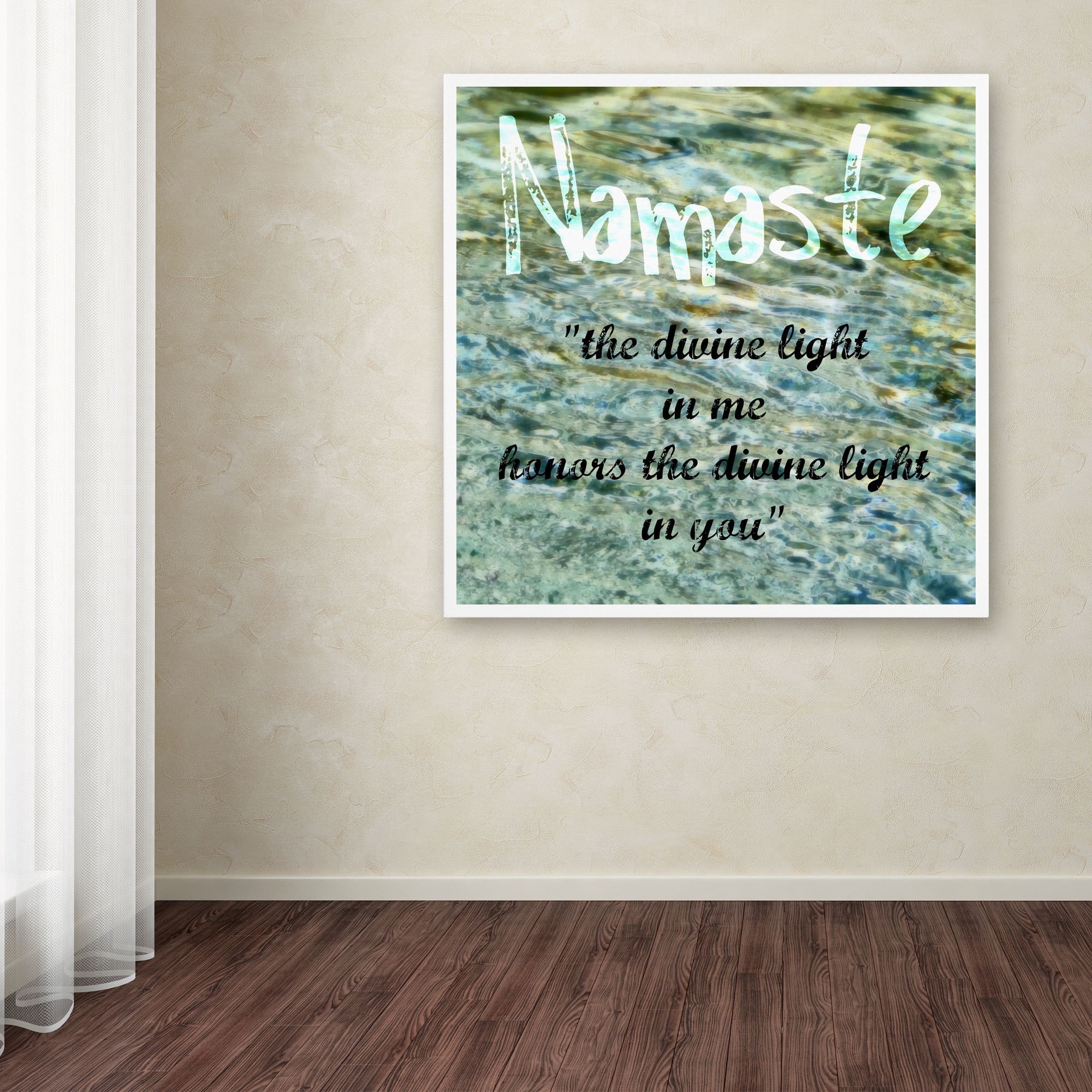 Trademark Fine Art "Namaste with Water Pool" Canvas Art by Michelle Calkins