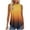 Yellow2, variant on Jalioing Tank Tops for Women Crew Neck Sleeveless Flowy Casual Shirts Gradient Print Summer Fashion T Shirts