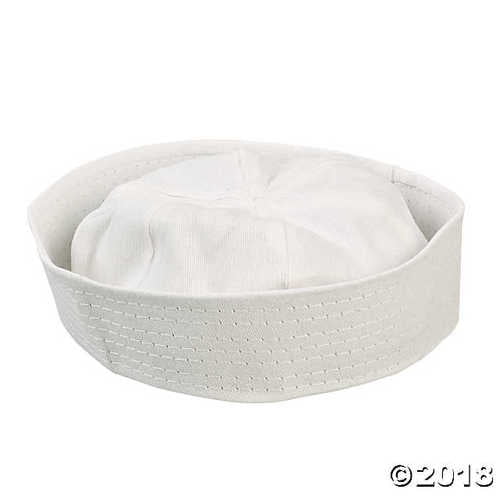 DIY White Sailor Hats - 48 pcs 