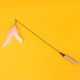 thumbnail image 2 of Interactive Long Wand Cat Toy with Replaceable Teaser Heads, Flexible Fishing Pole Style String Toy with Feathers for Exercise and Hunting Instinct Stimulation, 2 of 3