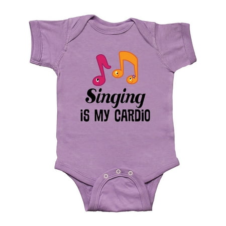 

Inktastic Singing is my Cardio Choir Music Gift Baby Girl Bodysuit