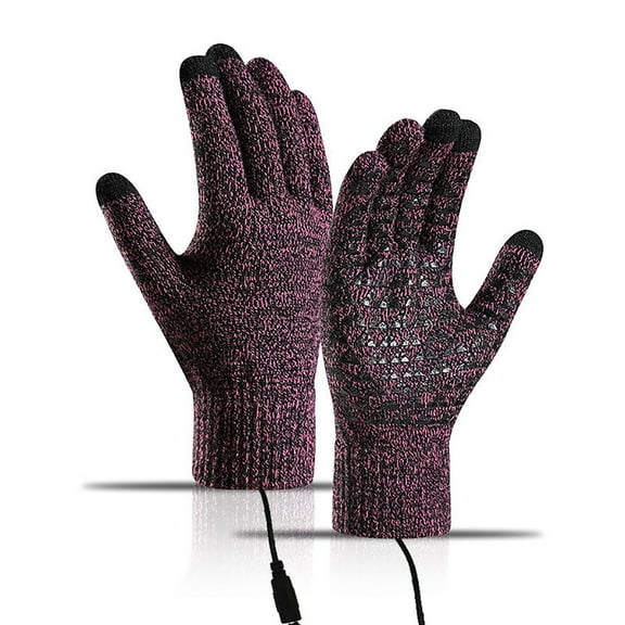 USB Heating Gloves Winter Warm Gloves Heated USB Gloves Outdoor Cold Weather Gloves cotton B JASKFLY