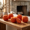 thumbnail image 5 of Orange Pumpkin Candle, Pumpkin Shape Candles, Pumpkin Spice Scented Candle, Ceramic Pumpkin Candle, Fall Candles, Candles for Home Decor, Fall Thanksgiving Gifts, 5 of 7