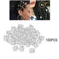 thumbnail image 4 of 100 piezas de extensión de cabello sucio con hebillas de joyería para Colcomx  Hebilla de extensión de cabello, 4 of 8