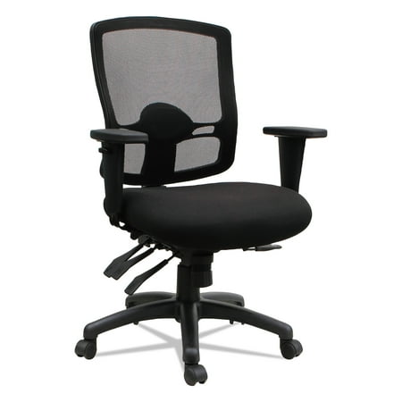 Multifunction Office Chair - Etros Series Petite Mid-Back Multifunction Mesh Office Chair, Black