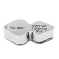 thumbnail image 2 of Lupa de Joyero Doble 10X y 20X perfecl 18mm y 12mm, 2 of 8