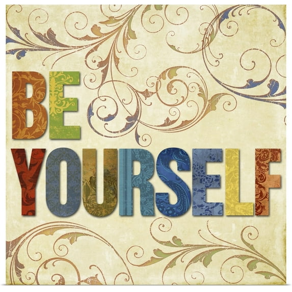 Great BIG Canvas | "Be Yourself" Art Print - 20x20